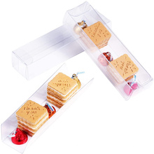 Custom Clear PET Plastic Storage Chocolate Macaron Gift Boxes With Inserts